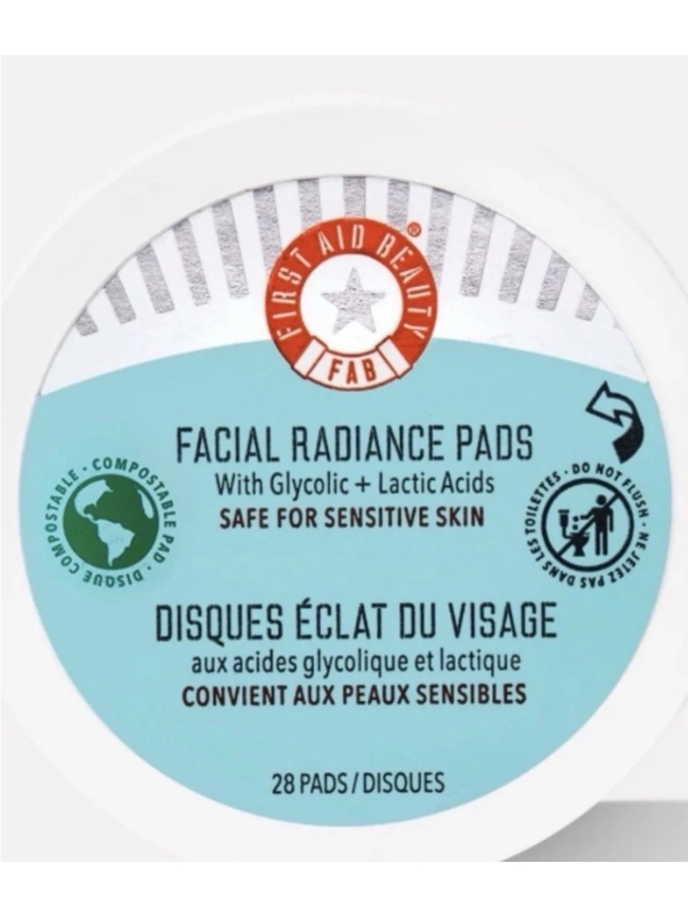 First Aid Beauty Facial Radiance Pads - Aqua Blue